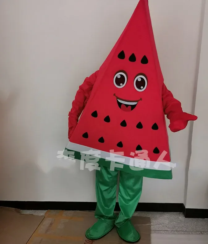 

Melon Watermelon Mascot Costume Fruit Cartoon Apparel Halloween Birthday Party Cosplay Dress