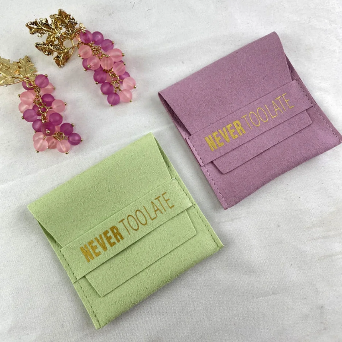 

100 шт., хлопковая сумка с милым логотипом, кольцо, косметика, упаковка ювелирных изделий, сумка для свадебной вечеринки, милая сумка для хранения подарков на шнурке