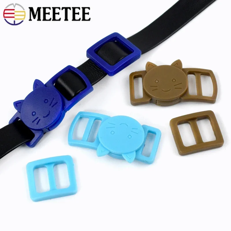 10mm Plastic Buckles for Backpack Release Closure Buckle Bag Tri Glide Slider Rings Pet Collar Adjuster Clasp DIY Accessories