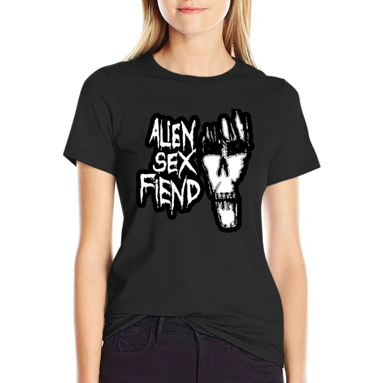 ALIEN SEX FIEND MUSIC PUNK T-Shirt Short sleeve tee summer tops new edition t shirts for Women