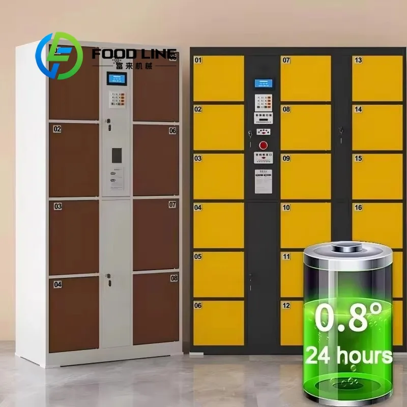 Cell Phone Storage Locker, Multi Door Steel Phone Storage Cabinet, QR Code Unlock Lock For School Gym Mobile Phone Safe Deposit