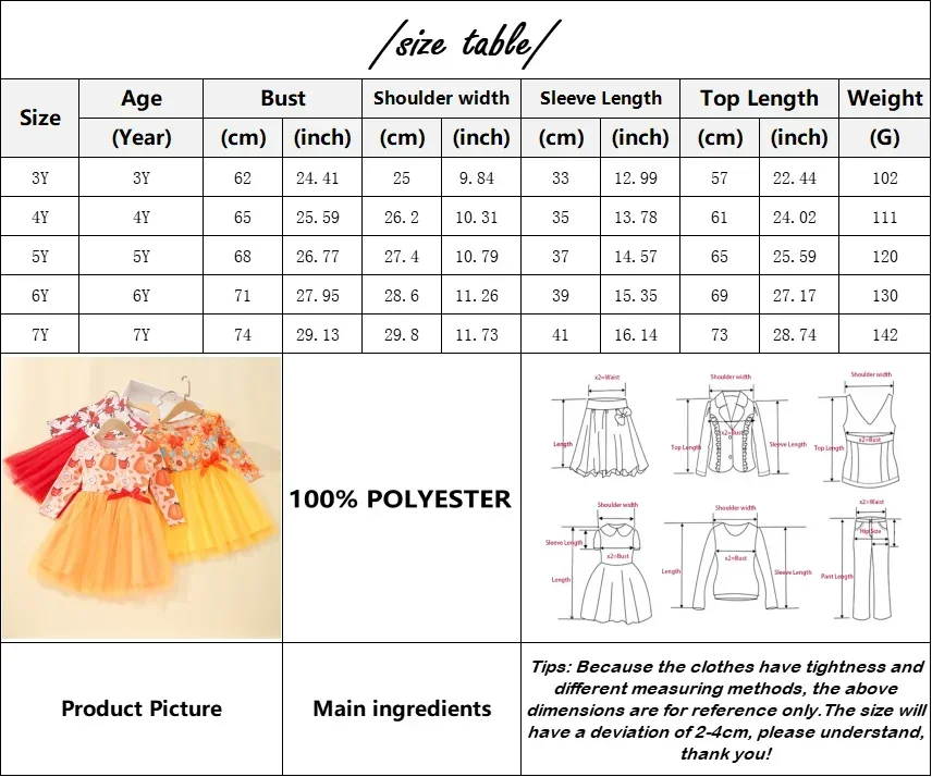 2024 Halloween Girls Dresses Winter New Long Sleeve Pumpkin Collar Floral Ruffles Cute Kids Lace Party Wear Clothing