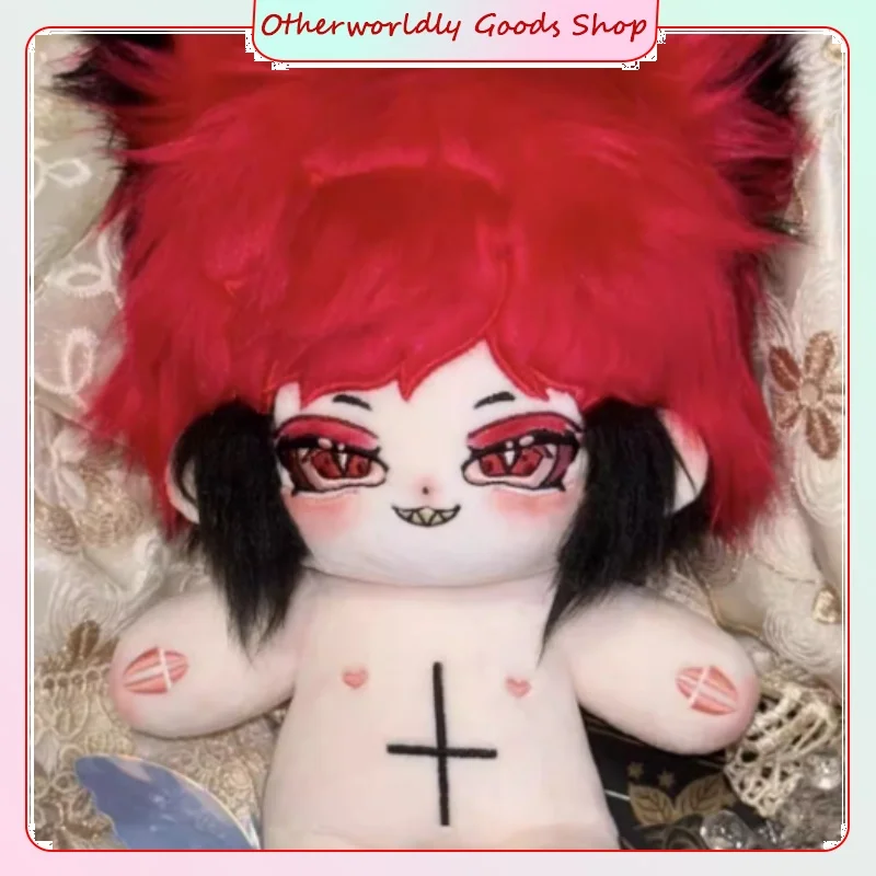 Hazbin Hotel Alastor 20 cm bambola di cotone giocattoli di peluche Anime periferica decorazione da collezione regali di festa in magazzino Kawaiii