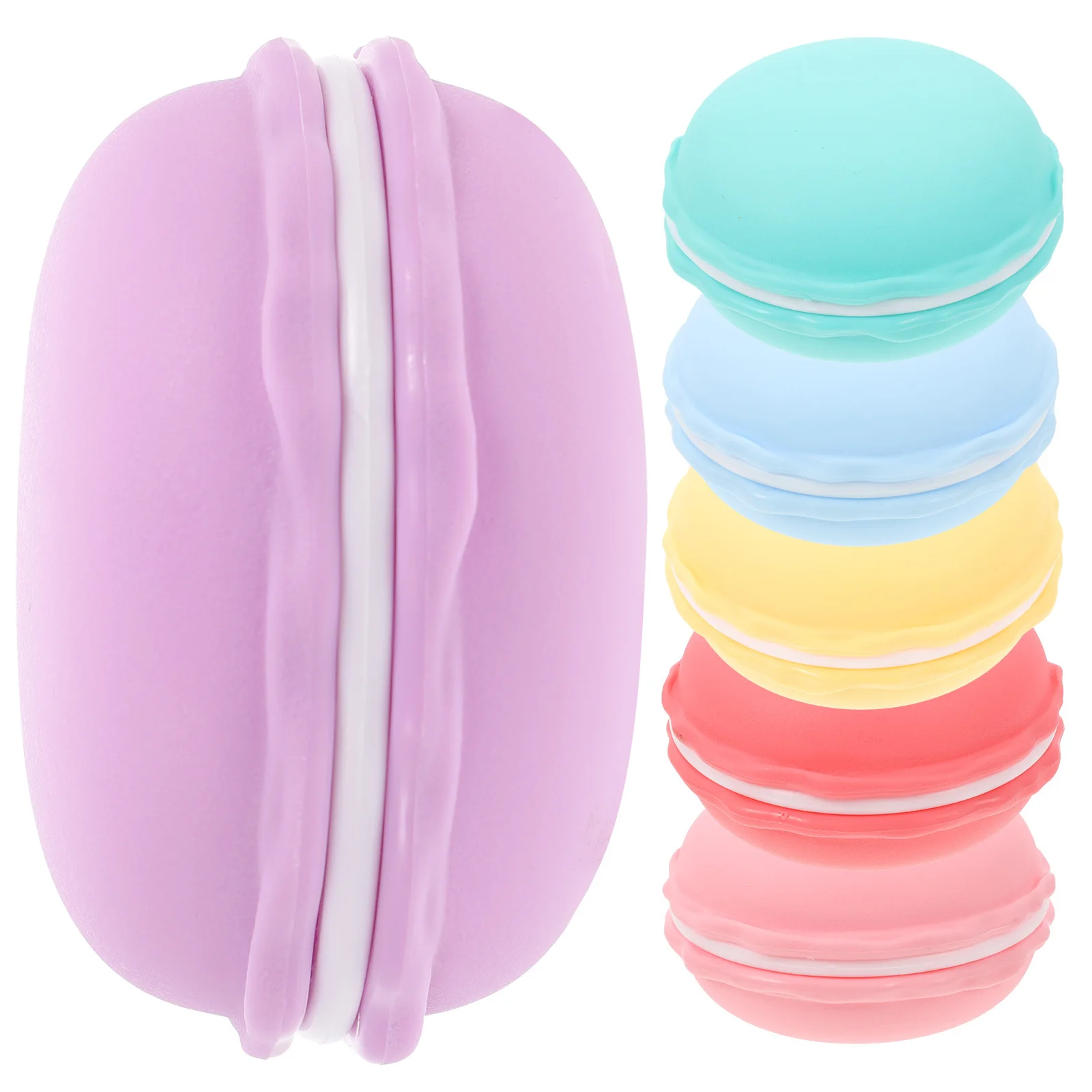 

6Pcs Macaron Jewelry Case Mini Portable Organizer Ring Earring Necklace Holder Travel Size Storage Box Jewelry Container