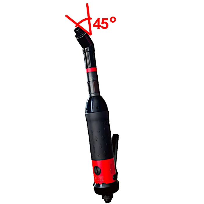 TY12645A90 Industrial Angle Drills 90 degree | 4,500 rpm |.45 |Side and Rear Exhaust | Collet capacity 6.0 mm - 6.6 mm