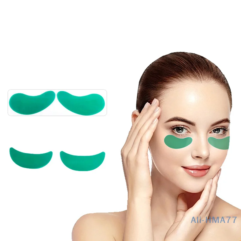 Reutilizável Silicone Wrinkle Remoção Eye Patches, Tiras de elevação facial, Anti Aging Skin Pads, adesivo, 1 par