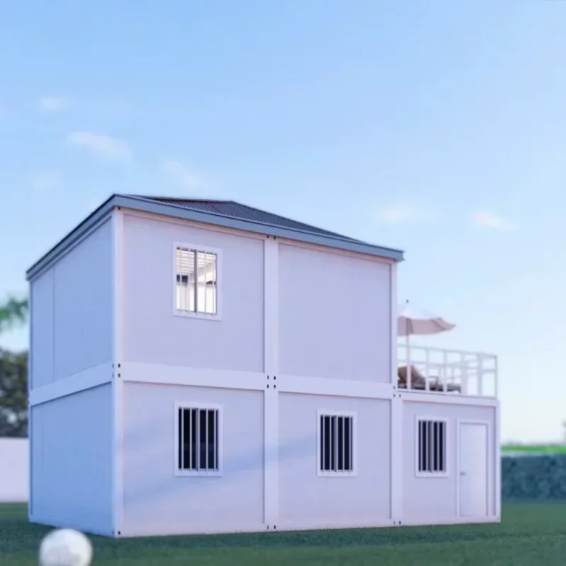 Customized 2 Stories Luxury Fabricated Living Portable Prefabricated Container House for Sale