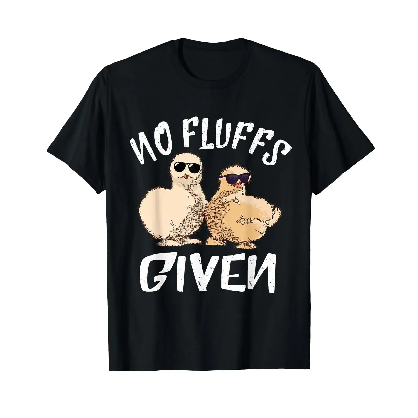 Funny Silkie chicken no fluff with a smooth cuddly bird T shirt vintage Washed fashion Stretched designer clothes