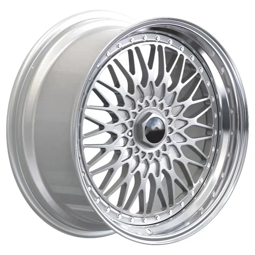 

Popular Polished Silver 18 19 20 22 Inch 2 Piece Rims Deep Lip Concave Dish Forged Wheels For Luxury Cars