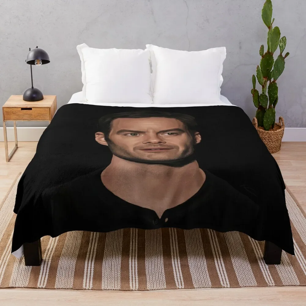 

Bill Hader / Barry Throw Blanket Plaid on the sofa Personalized Gift Bed Soft Beds Blankets