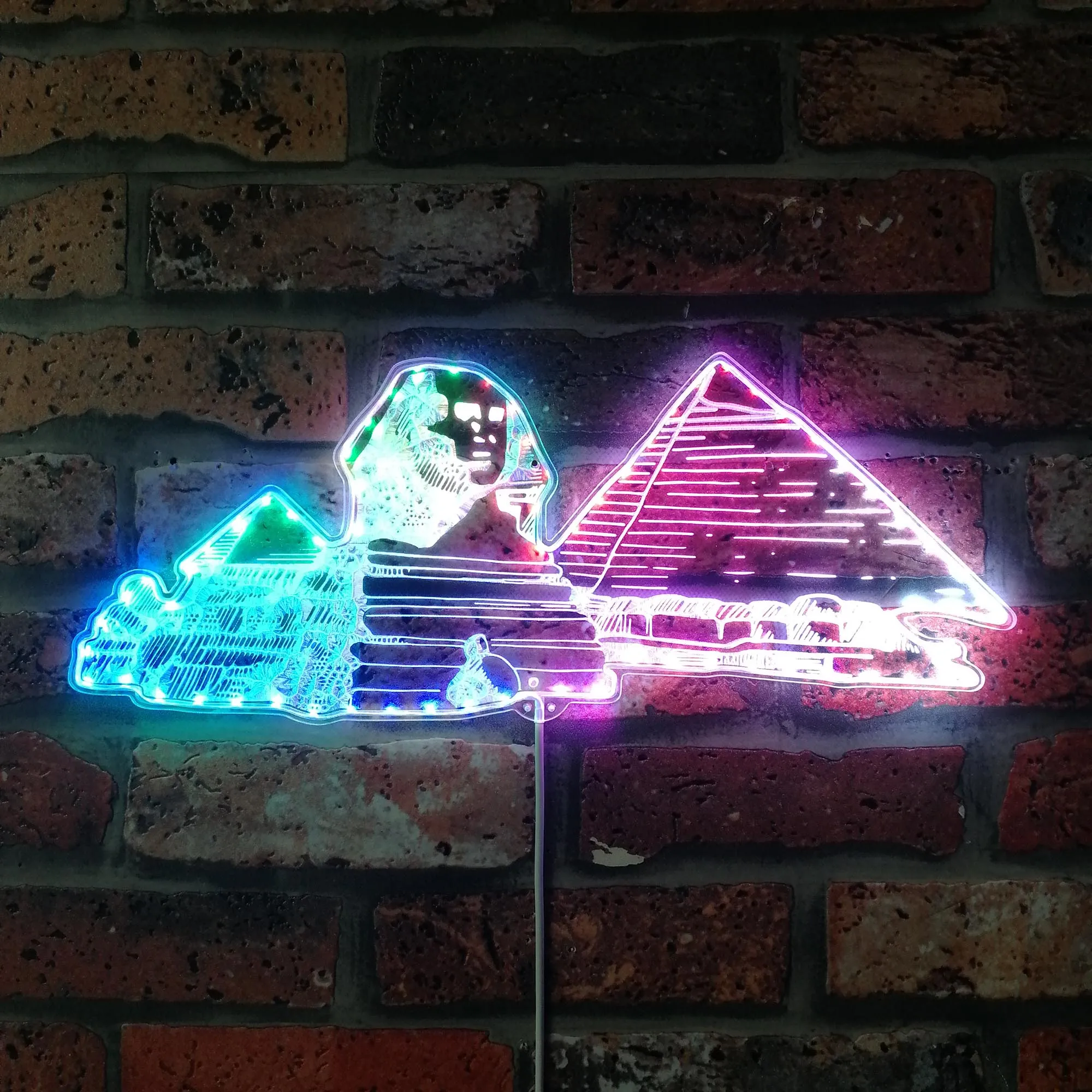 Egypt Pyramids of Giza Glam Led Neon Sign st06-fnd-i0270-c