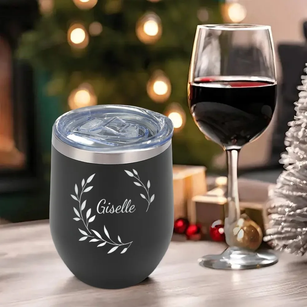 Custom 12oz Stainless Steel Travel Coffee Cup Mug for Hot Cold Drinks, Mother's Day Graduation Gift for Woman Man, Everyday Use view 6