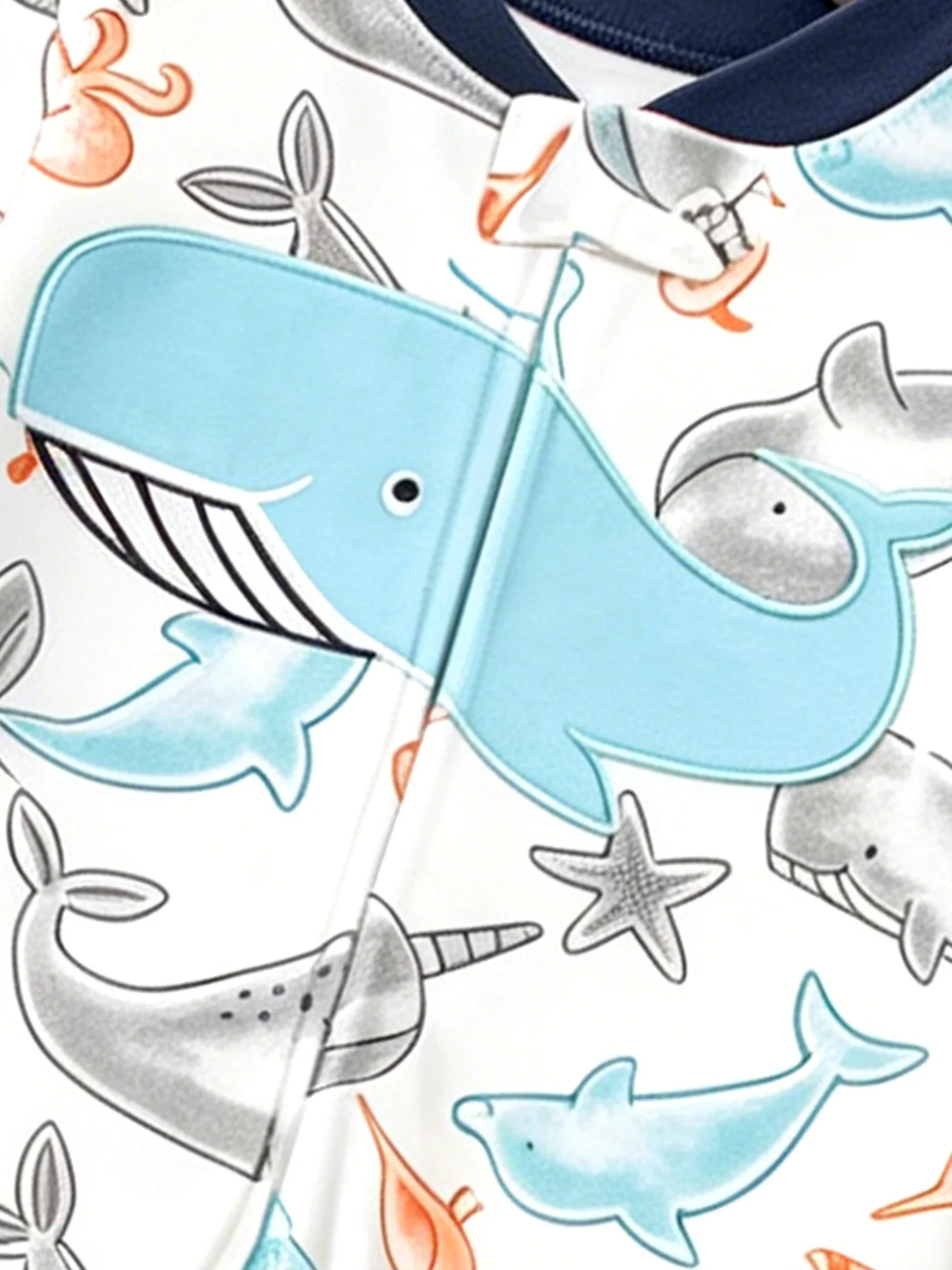 2-teiliges Strampler-Set für Jungen im Alter von 0–12 Monaten: Krabbelanzug mit Cartoon-Print und Doppelreißverschluss – praktische Strampler für Neugeborene für den Heimgebrauch – Detail 6