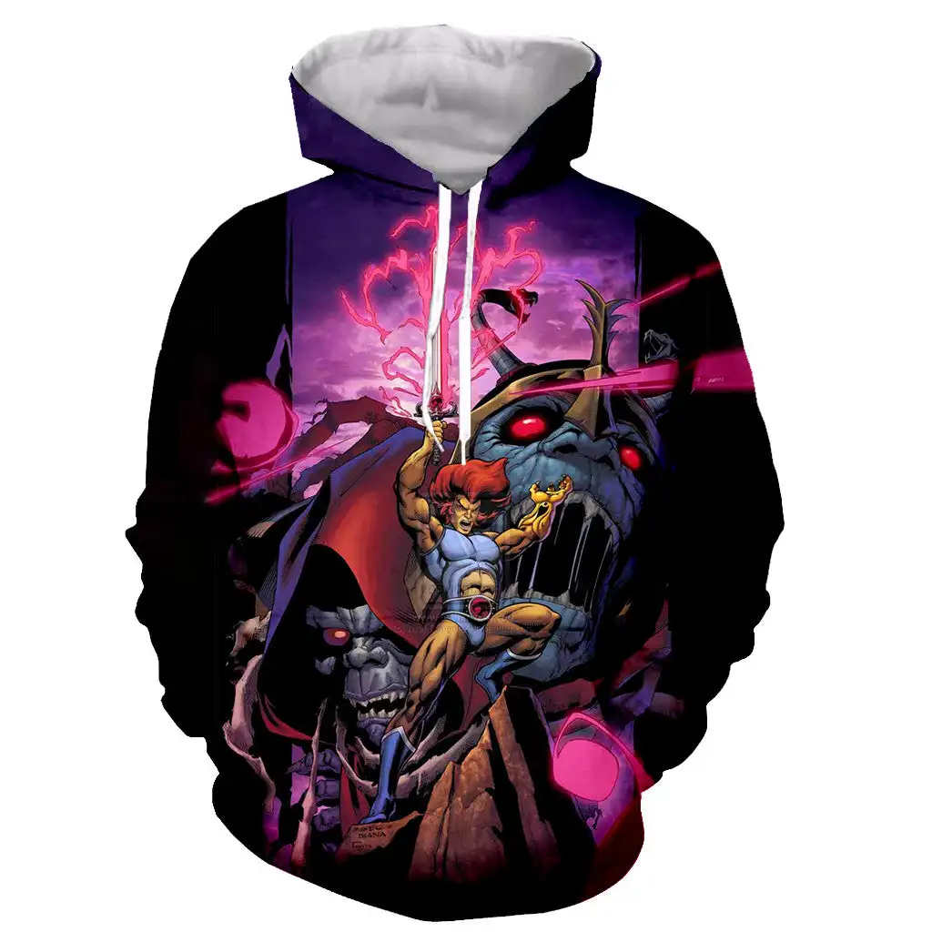 Anime Thundercats 3D Printed Hoodies Men Women Fashion Sweatshirts Oversized Hoodie Kids Pullovers Tracksuit Man Clothing