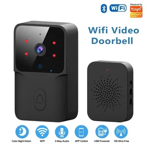 Tuerta de Tuya Wifi, campana de cámara inalámbrica para seguridad en el hogar, compatible con Alexa y Google, DC/AC/Battery alimentado 12 Mejores Ezone de ventas - №2