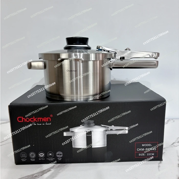 Olla a presión de acero inoxidable 18/10 importada, saludable, duradera y a prueba de explosiones, para Cocina de Inducción de Gas