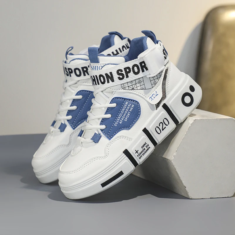 أحذية الأولاد 2024 خريف جديد أحذية عالية الجودة أحذية رياضية للطلاب الذكور نعل سميك موضة مطابقة أحذية الوالدين والطفل انفجار #4