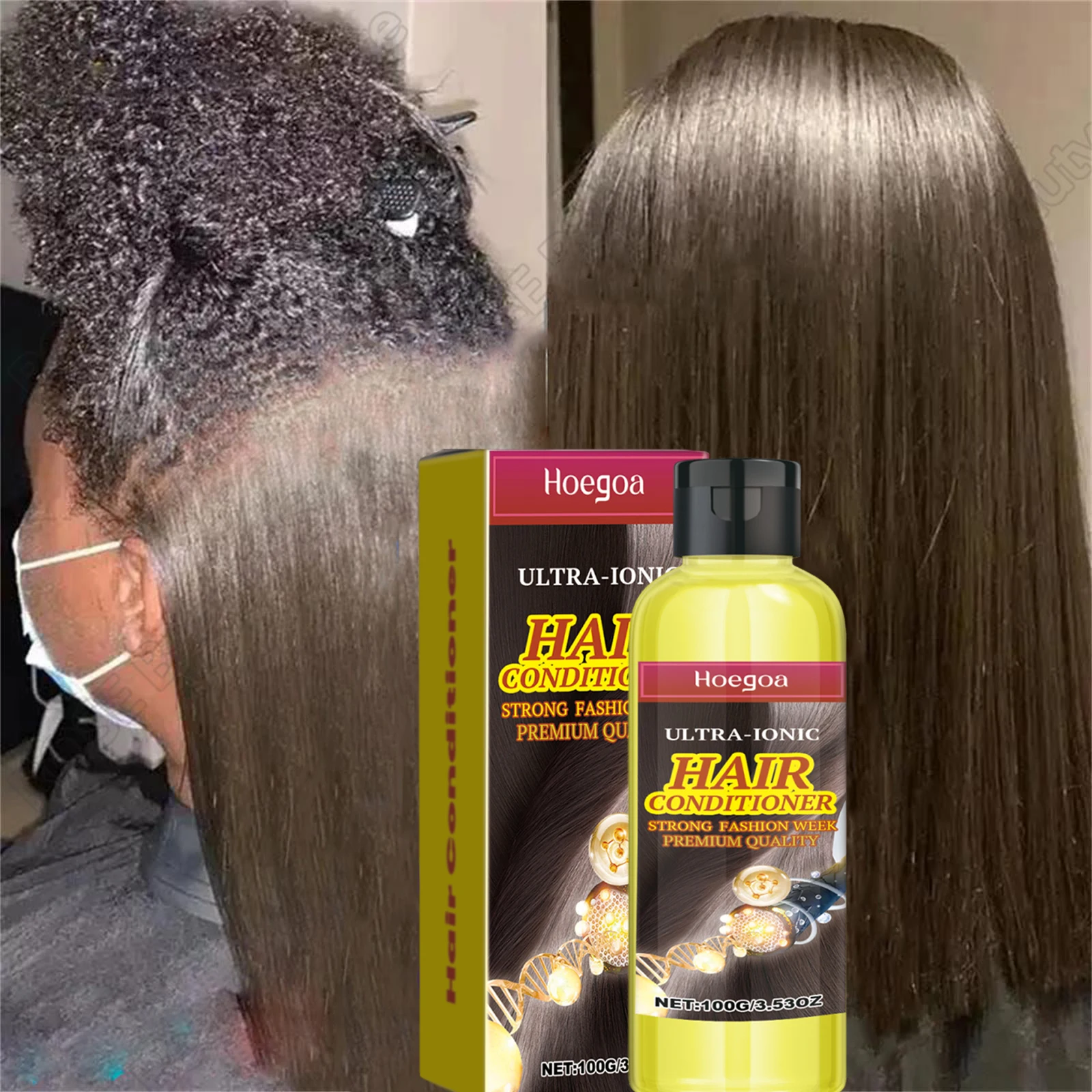 

100 г кератиновый желтый кондиционер для волос Волшебное восстановление повреждений вьющихся мягких гладких блестящих волос Глубоко увлажняющая маска для восстановления волос