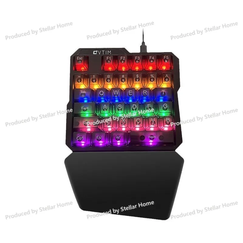 K109 One-handed Game Mechanical Keyboard Gun God Throne Left-hand Keypad Mobile Game External