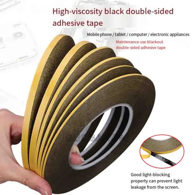 1PCS 50M X 1-20mm Double-Sided Super Sticky Adhesive Hair Extension Tape Heavy Duty Cell Phone Repair Tape