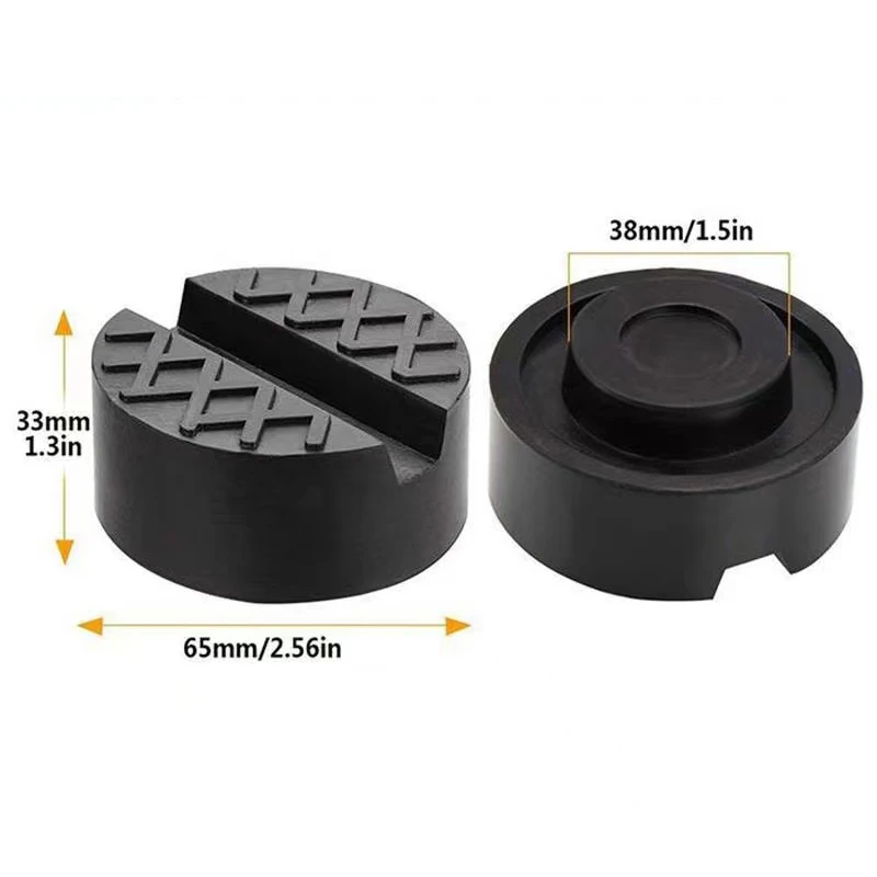 Car Jacks Hydraulic Lift Rubber Wheel Dolly Anti-slip Rail Adapter Support Block For Bridge Mechanic\'s Workshop Tools Kit Pads