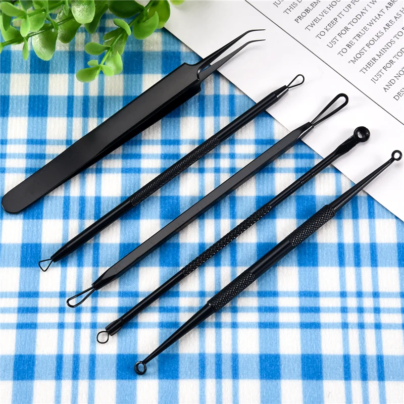 A38T-mee-eter verwijderaar puistje popper tool kit 11-delig, puistje extractor tool, acne kit voor mee-eter