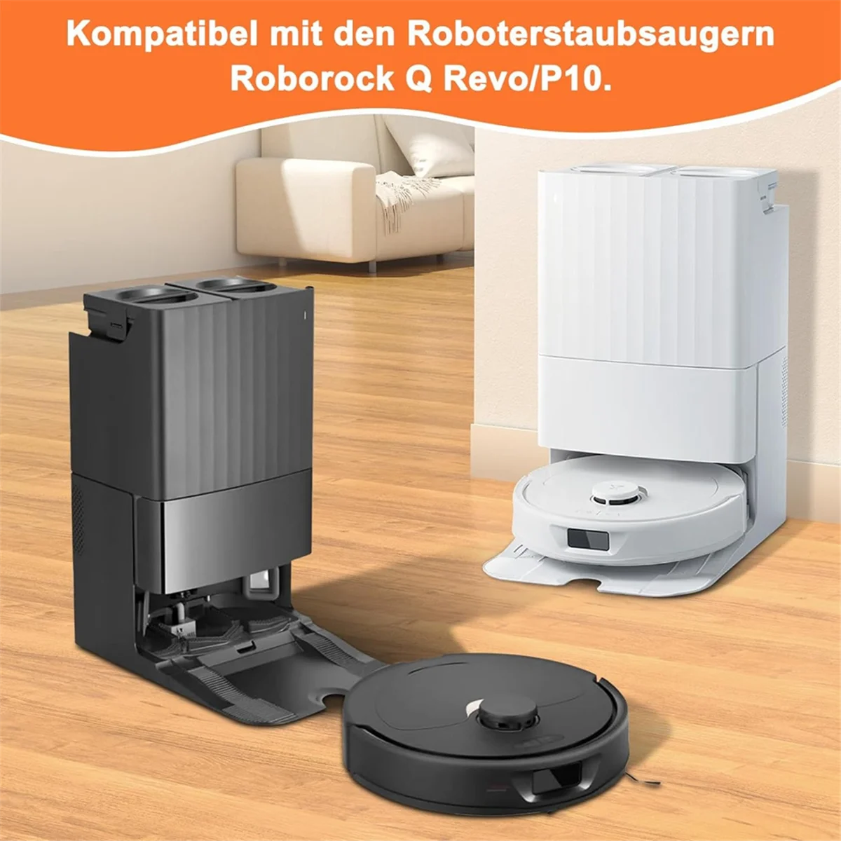 Roborock-q revo p10ロボット掃除機,サイドブラシ,モップクロス,ダストバッグ,交換部品,アクセサリー