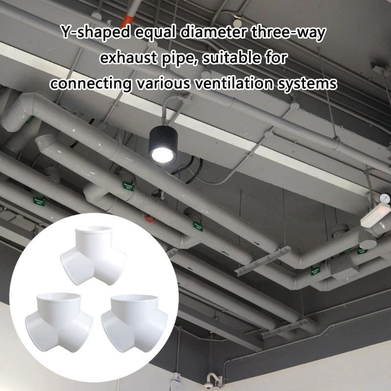 

5ASD 3 -Way Duct Connector PVC Y форма круглой трубы разъем трубы легко в использовании