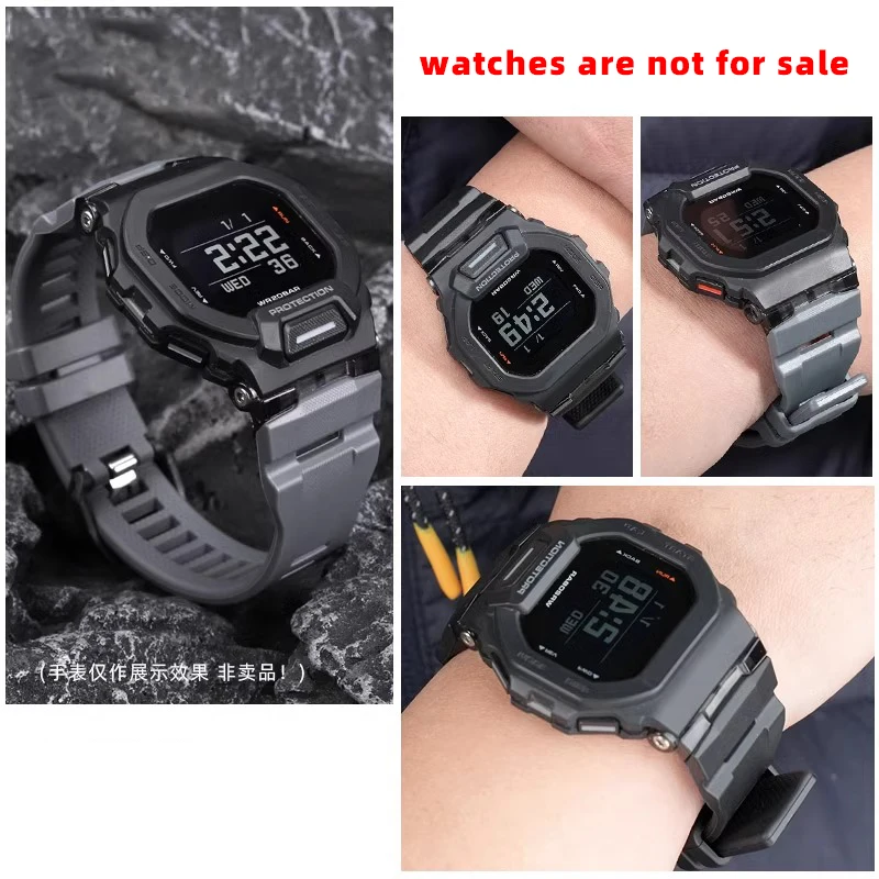 For Compatible with Casio 3506 small square GBD-200-1A/2 GBD-200RD-4 silicone watch strap gbd-200 watch accessories