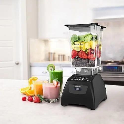 Blendtec Classic 575 Blender  WildSide+ Jar (90 oz)  Professional-Grade Power Cycles  5-Speeds  Black electric cooker