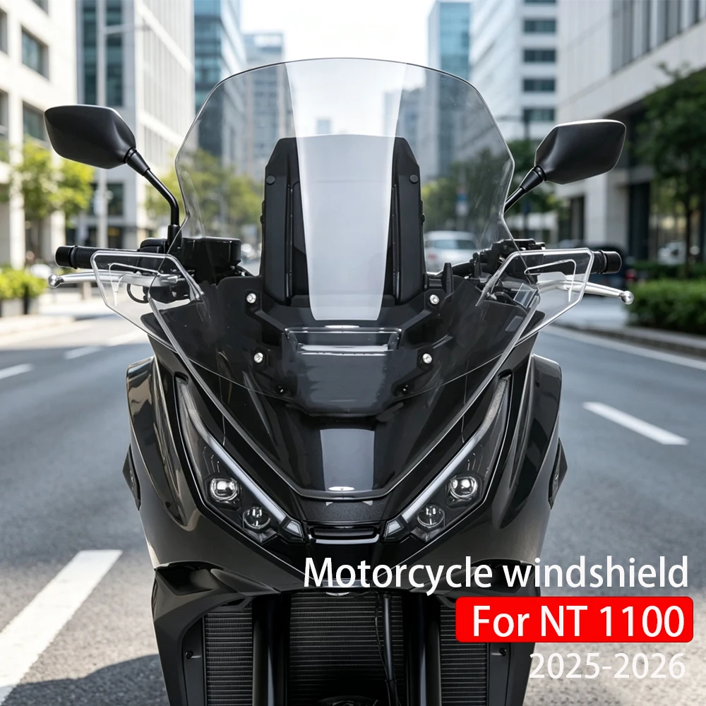 For HONDA NT 1100 2025-2026 Motorcycle Dedicated Front Windshield Raised And Widened NT1100 Modification Windshield Accessories