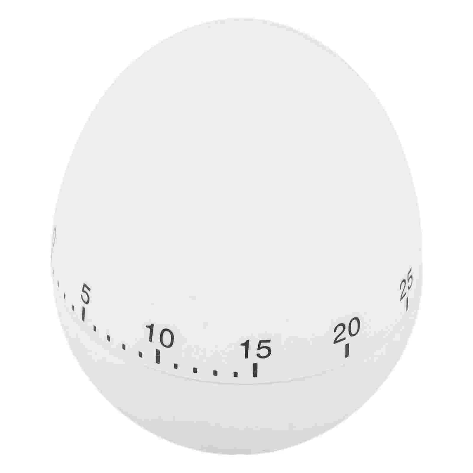 1Pc Egg Shaped Kitchen Timer Creative Portable Baking Time Recorder Cooking Time Manager (Random Color)