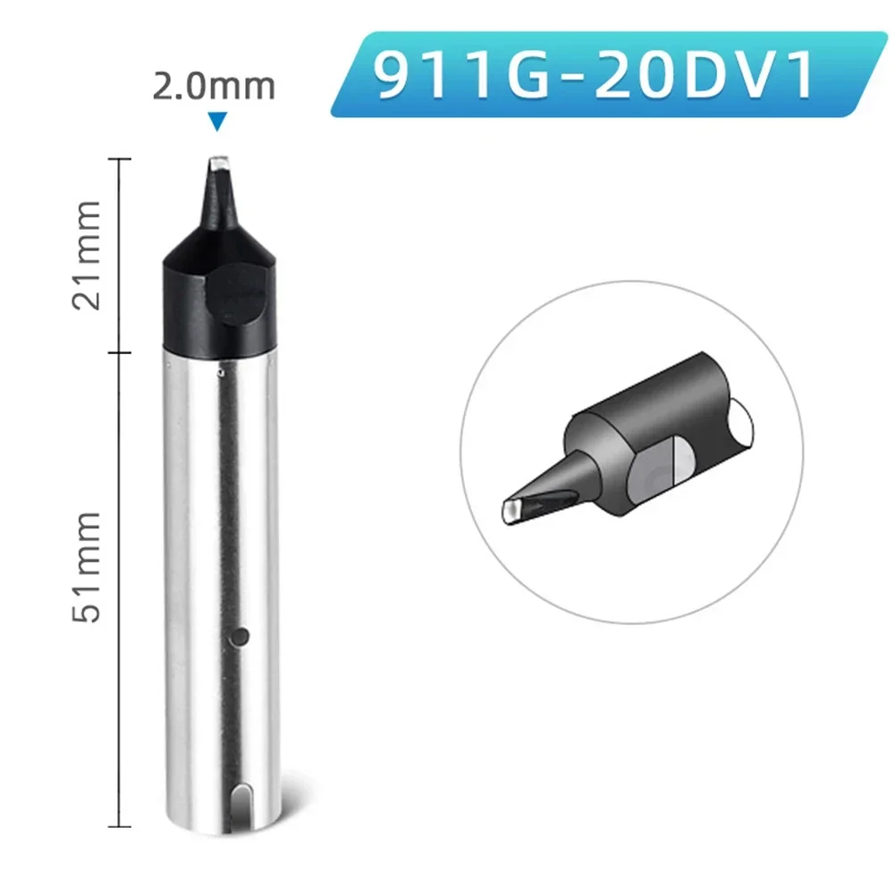 1pc 911G Series Soldering Iron Tip For 16D 20D 30D 40D 50D 16DV1 20DV1 24DV1 30DV1 40DV1 50DV1 16DV2 20DV2 24DV2 30DV2 40DV2