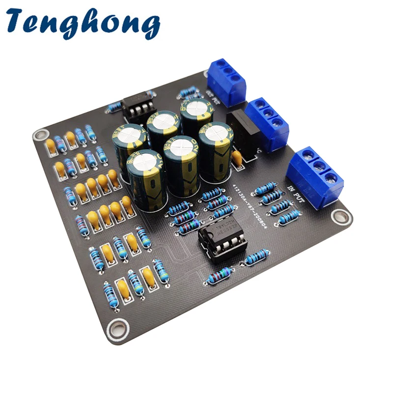

Плата предусилителя Tenghong HIFI, 1 шт., с двойным питанием 12В, регулировкой громкости и тембра, для домашнего кинотеатра