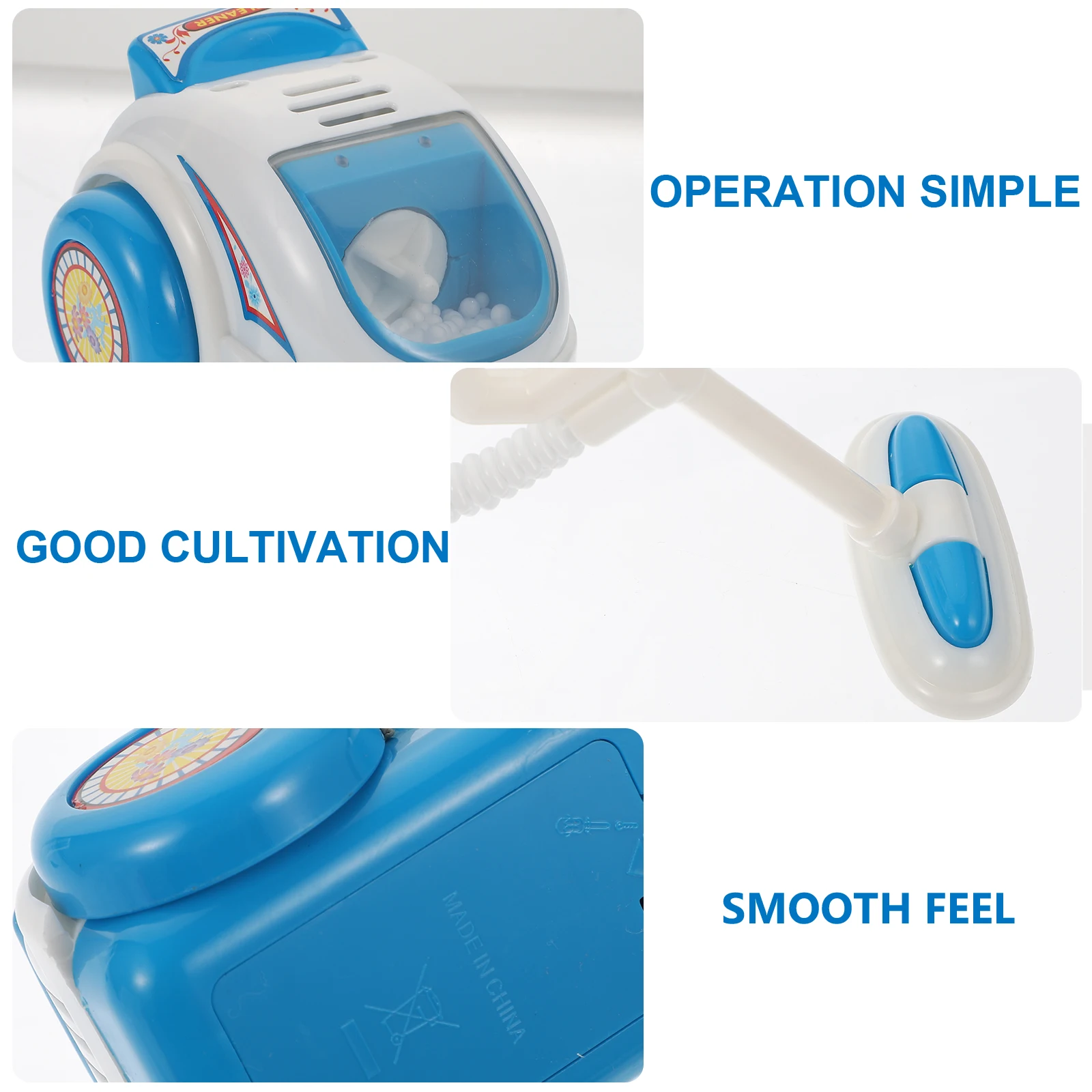 مكنسة كهربائية صغيرة للأطفال، لعبة تعليمية تحاكي الأجهزة المنزلية، هدية للأطفال، منظف غبار بلاستيكي للعب