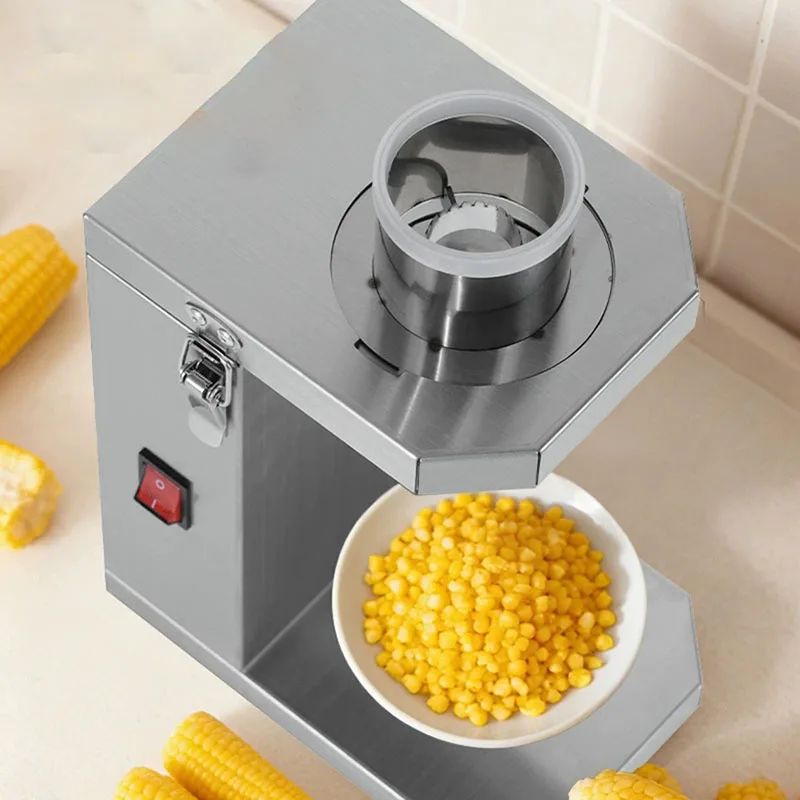 Automatic Fresh Corn Sheller Electric Maize Shelling Machine New Corn Threshing Tool Portable Fresh Sweet Corn Process Equipment