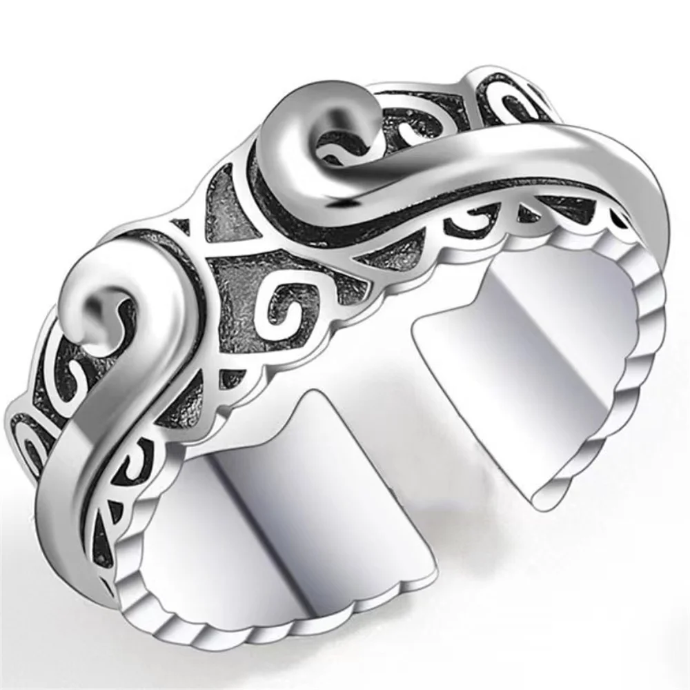 Fashion Alloy Steel Monkey King Open Ring For Men Trendy Wukong Band-Tightening Spell Open Ring Accessories Gifts