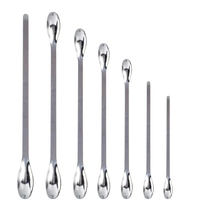 

Stainless steel medicine spoon laboratory micro-sampling medicine powder spoon single-head double-head weighing spoon