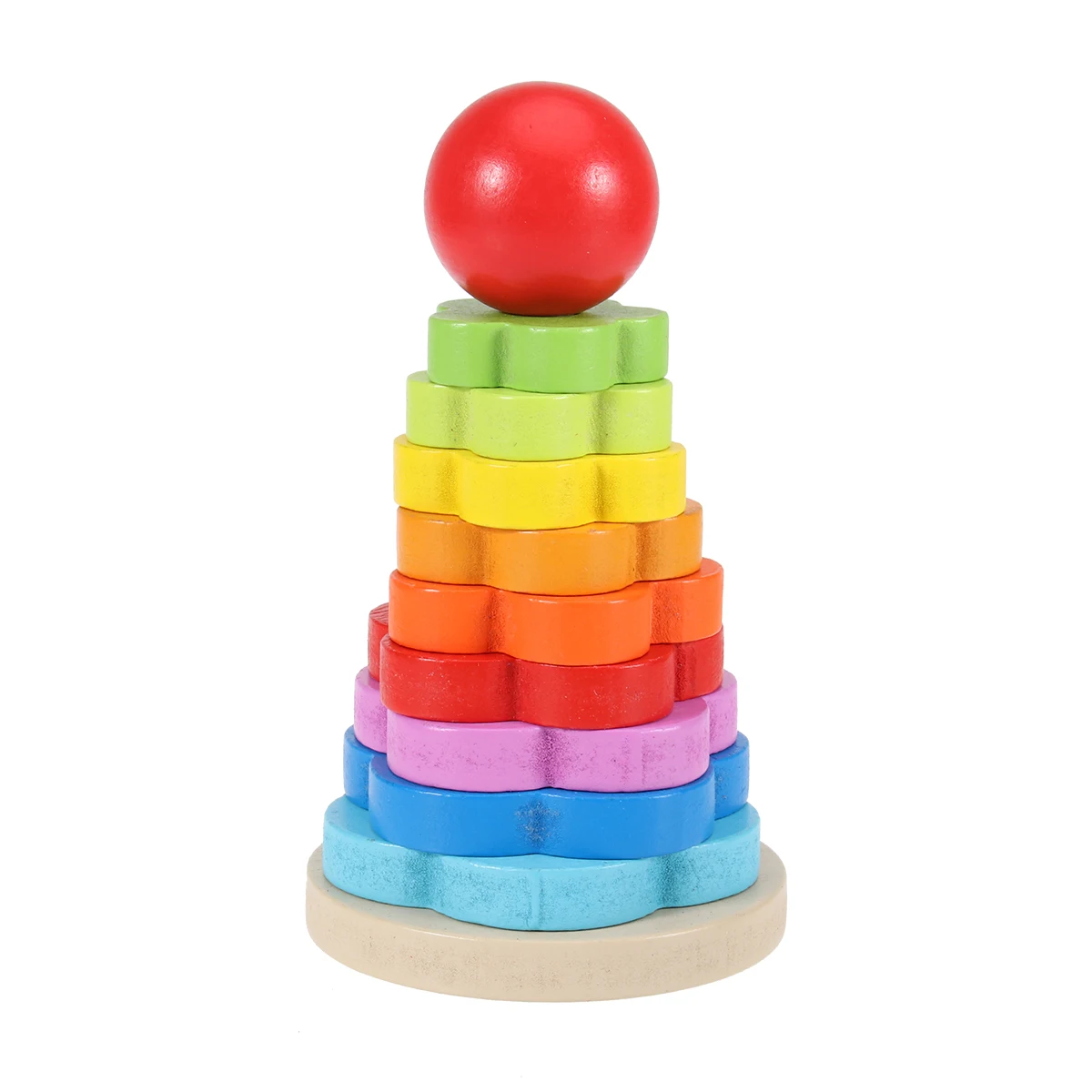 

Memory Development Toy Kids Wood Stack Visual Stimulation Wooden Block Bamboo