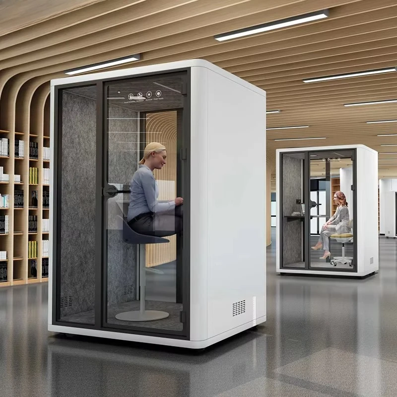 Premium Portable Soundproof Office Pod Modern Furniture Booth Indoor Outdoor Equipped With Storage And Noise Reduction System