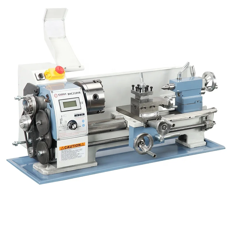 WM210V Mini Metal Horizontal Lathe Household Bench Precision Small Lathe