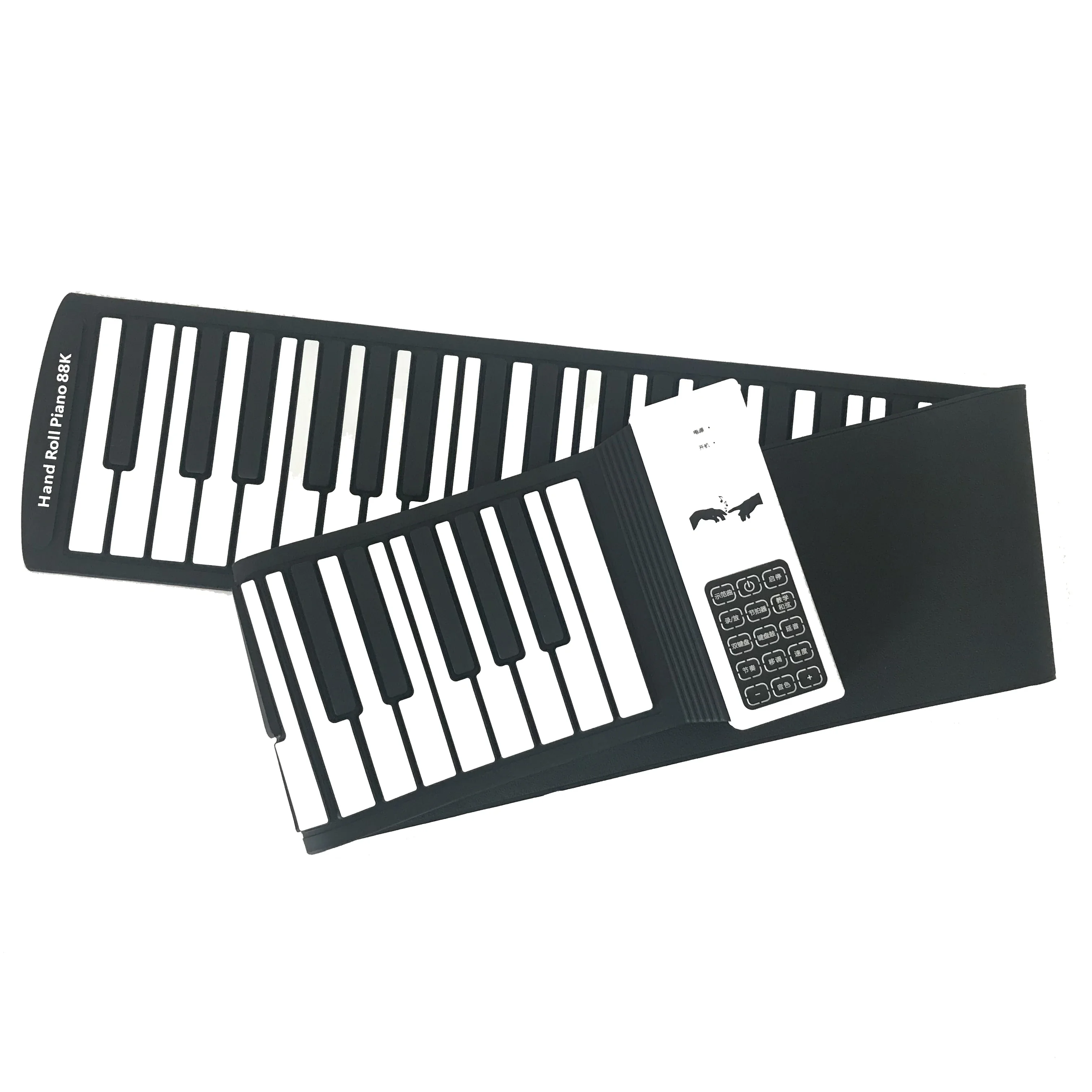 88-keys USB Hand Roll Piano Portable Folding Electronic with No Speaker