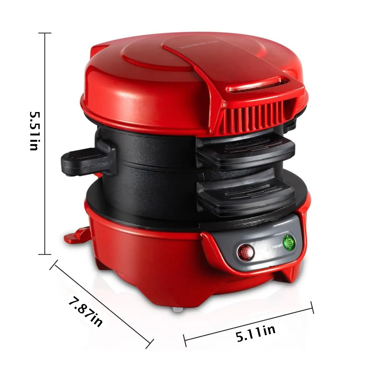 Burger Maker Machine Multifunctional Household Kitchen Breakfast Machine Non-stick Small Electric Bread Hamburger Baking Maker