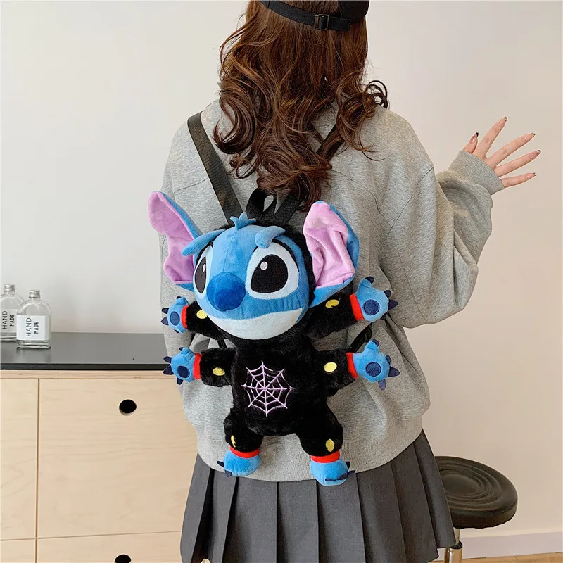 

Stitch Halloween Skeleton Plush Backpack Cosplay Cartoon Anime Bag