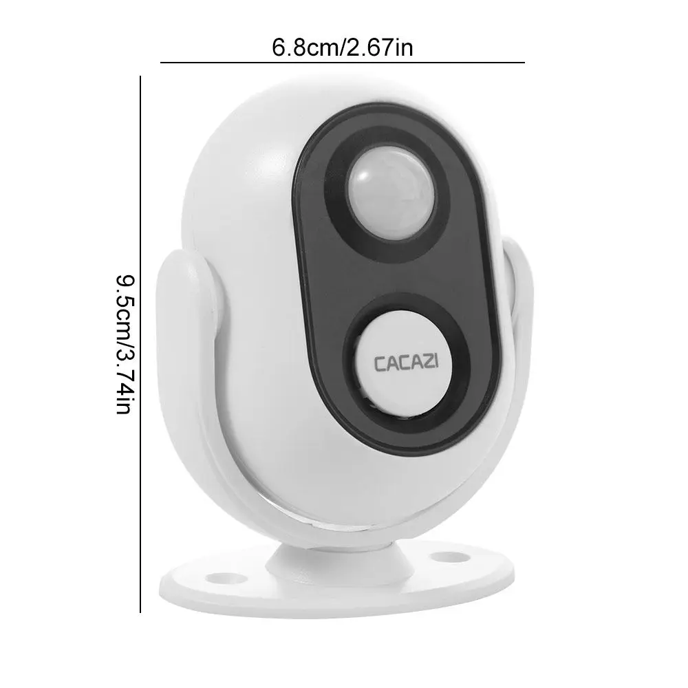 Con Sensor de puerta electrónico con rotación de 360 grados, carillón antirrobo, sensores de bienvenida en varios idiomas, inalámbrico, resistente al agua