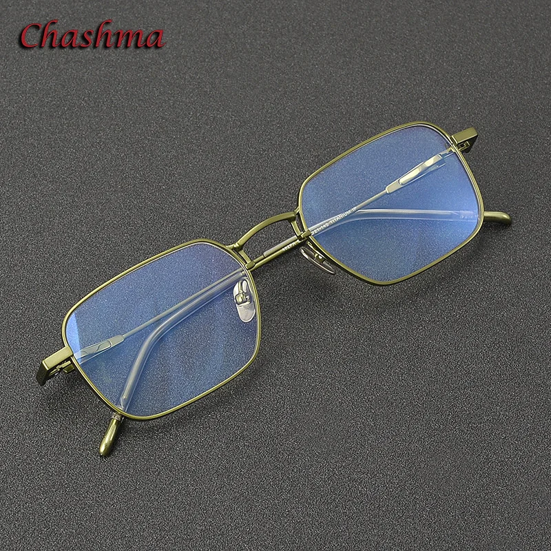Chashma Prescription Glasses Frame Elegant High Quality Ultra Light Square Women Green Eyeglasses Rim Students Teens Spectacles