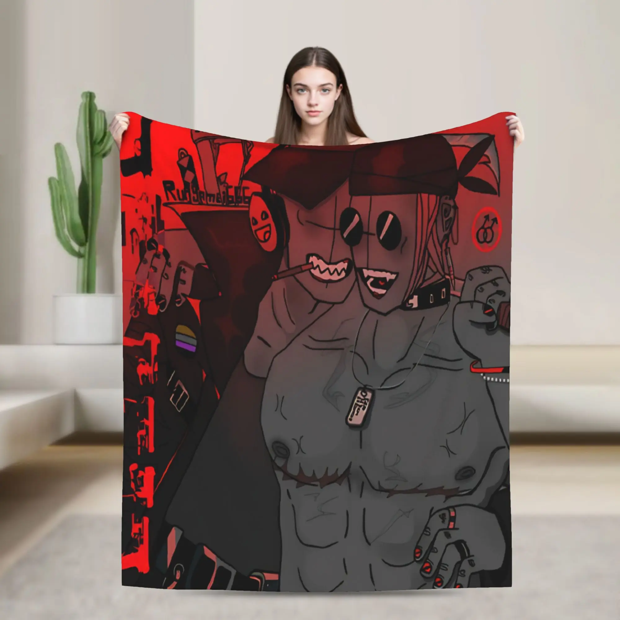 Madness Combat Sketch Action Blanket Fleece  Multifunction Soft Throw Blanket for Sofa Bedspreads