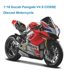 Maisto 1:18 Ducati Panigale V4 S Corse Kawasaki Moto Car Original Authorized Simulation Alloy Motorcycle Model Toy Car Collectin