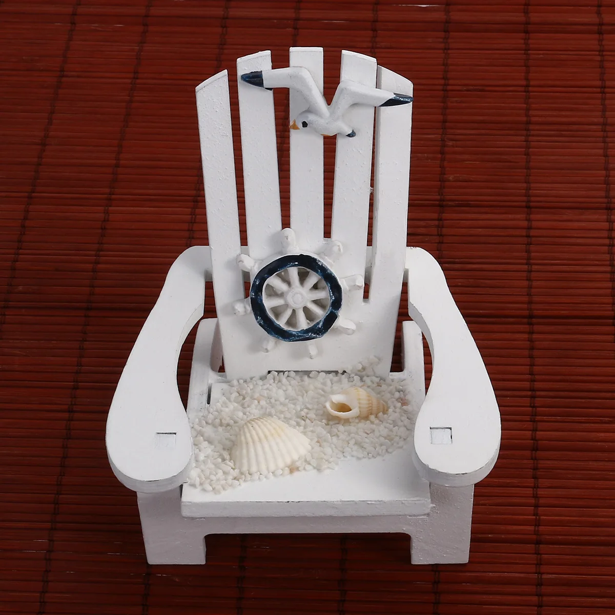 كرسي Rudder Sunshine مصنوع يدويًا من خشب الصنوبر على الشاطئ لتزيين غرفة النوم على الحائط كرسي صغير قابل للتركيب هدية مثالية للأصدقاء