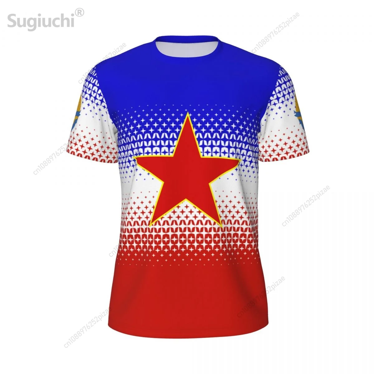 2025 New Yugoslavia 3D Printing Flag Mesh T-shirts Men Women Clothing Sports Breathable For Running Bike Tennis Fitness T shirt